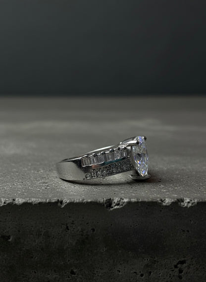 Pear-Cut Ring