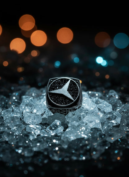 Men's Mercedes Benz Silver Ring