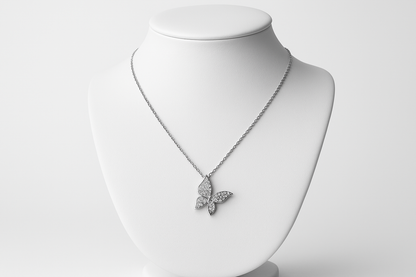 Butterfly Necklace on Stand